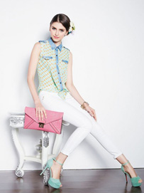 轻熟女搭配之:雪纺衫搭配