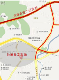 沙河服装批发市场地理优势