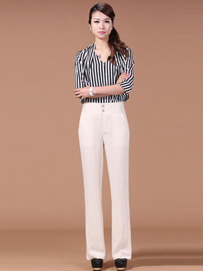 直筒裤搭配什么上衣