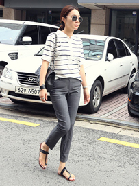 直筒裤搭配什么上衣