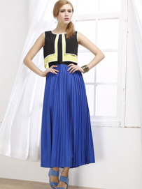 品牌女装雪纺连衣长裙搭配