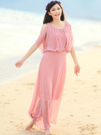 雪纺长裙风格-甜美