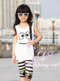 小女孩五分裤搭配技巧