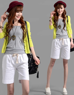 五分裤配什么鞋   五分裤+帆布鞋