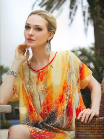 春夏真丝连衣裙搭配示范一