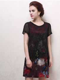 春夏真丝连衣裙搭配示范四