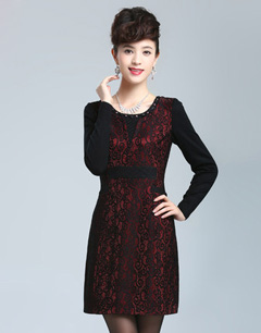 秋冬品牌连衣裙搭配示范四