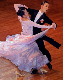 男女对跳舞蹈服装--国标舞